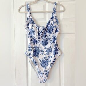 Berlook Floral Cutout One Piece Swimsuit